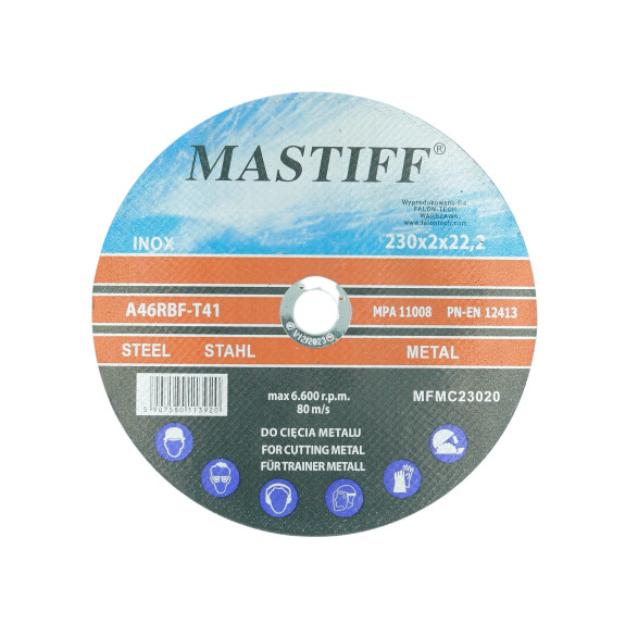TARCZA DO METALU MASTIFF 230/2.0 MFMC23020