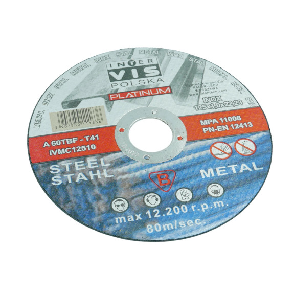 TARCZA DO METALU INTER-VIS 125/1.0 IVMC12510