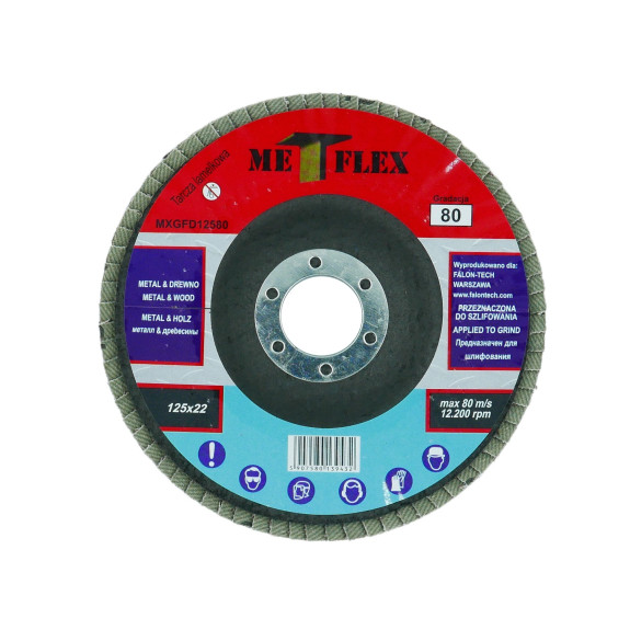 TARCZA LAMELKA MET-FLEX 125/80 MXGFD12580