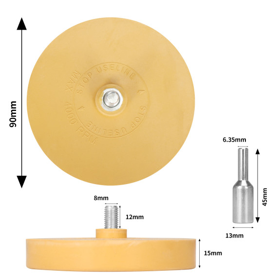 KRĄŻEK GUMOWY DO USUWANIA KLEJU - FT01K
