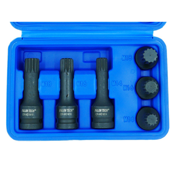 KLUCZE UDAROWE SPLINE 1/2' 6 SZT. FT0675