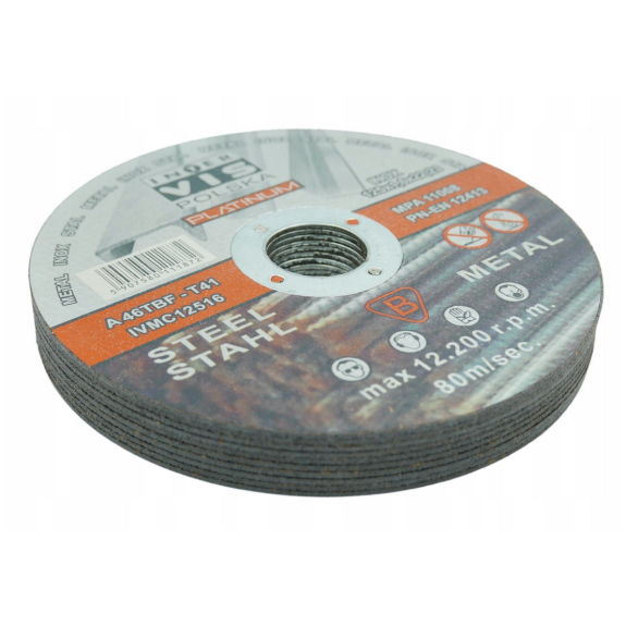 TARCZA DO METALU INTER-VIS 125/1.6 IVMC12516