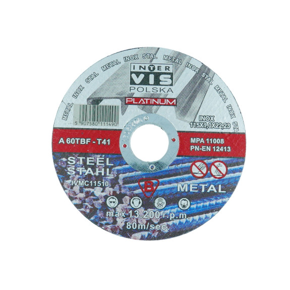 TARCZA DO METALU INTER-VIS 115/1.0 IVMC11510