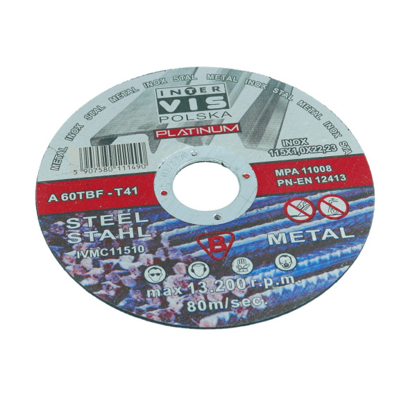 TARCZA DO METALU INTER-VIS 115/1.0 IVMC11510