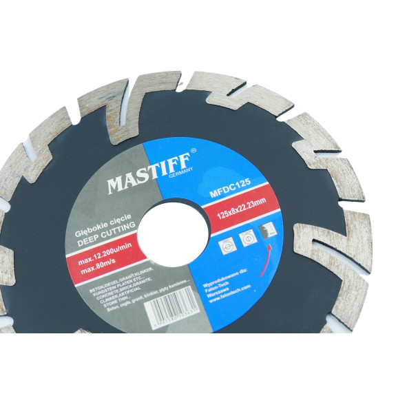 TARCZA DIAMENTOWA GŁĘBOKIE CIĘCIE 125 mm MFDC125