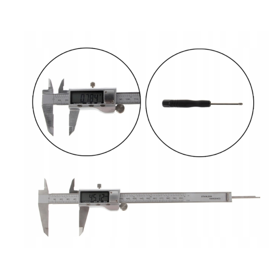 SUWMIARKA ELEKTRONICZNA METALOWA L200