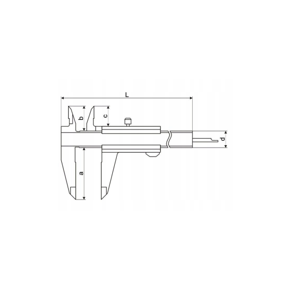 SUWMIARKA METALOWA ZWYKŁA L300 + BLOKADA