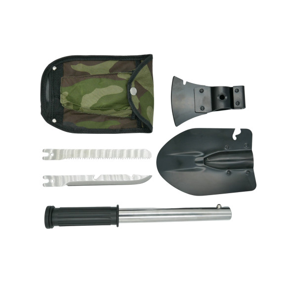 ŁOPATA SAPERKA, SIEKIERKA, PIŁA 6W1 - E01778