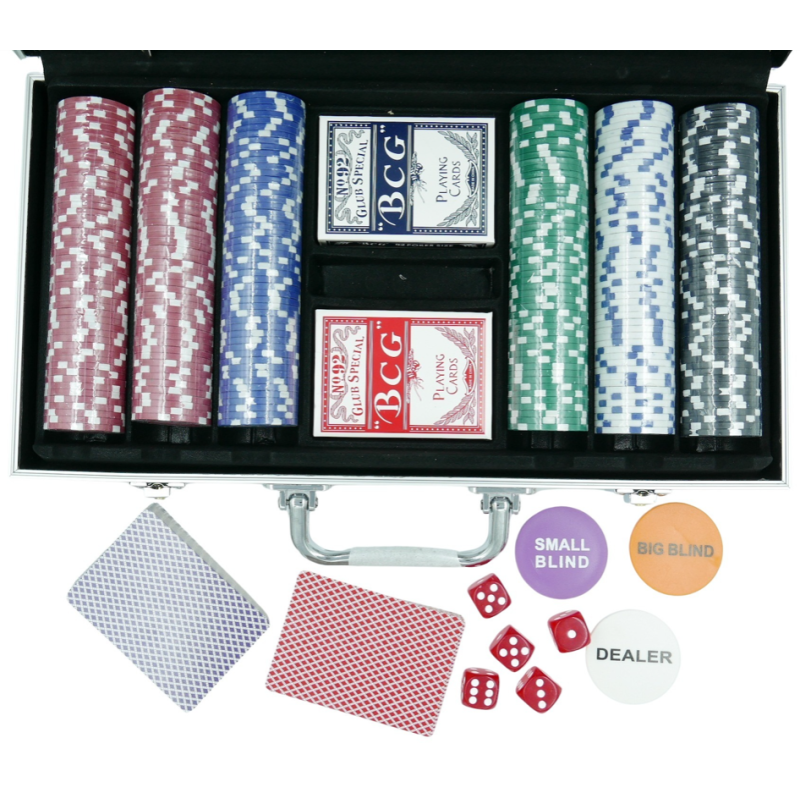 ZESTAW DO GRY W POKERA 300 ŻETONÓW - E01800