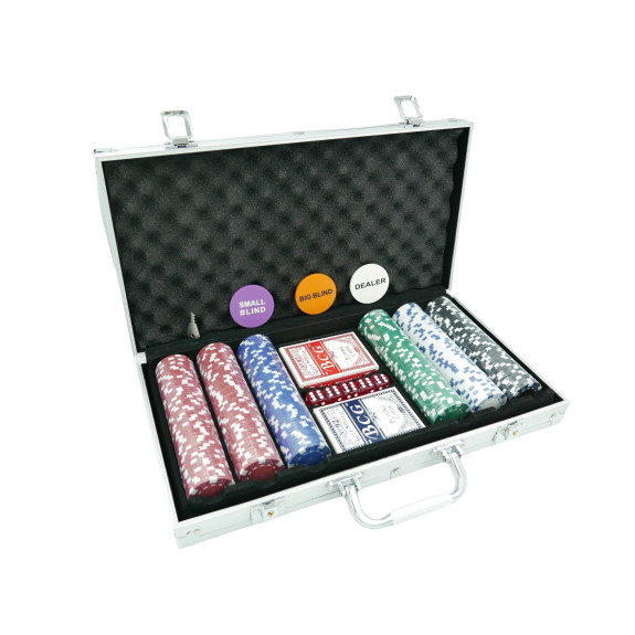 ZESTAW DO GRY W POKERA 300 ŻETONÓW - E01800