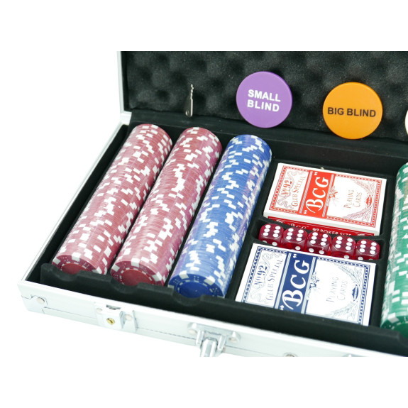 ZESTAW DO GRY W POKERA 300 ŻETONÓW - E01800