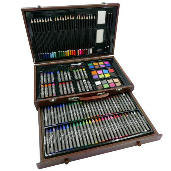 ZESTAW ARTYSTYCZNY 143 EL. DREWNO - E01814