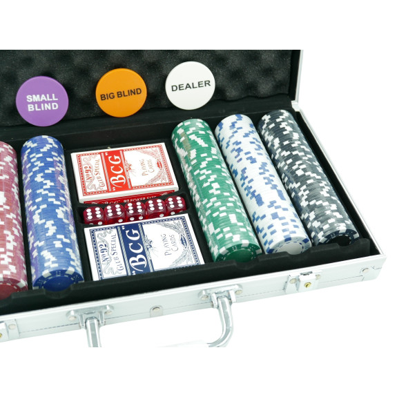 ZESTAW DO GRY W POKERA 300 ŻETONÓW - E01800