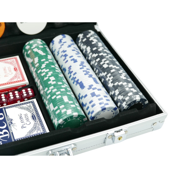 ZESTAW DO GRY W POKERA 300 ŻETONÓW - E01800