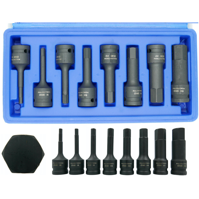 KLUCZE NASADOWE UDAROWE HEX IMBUS 8 SZT. - FT5191