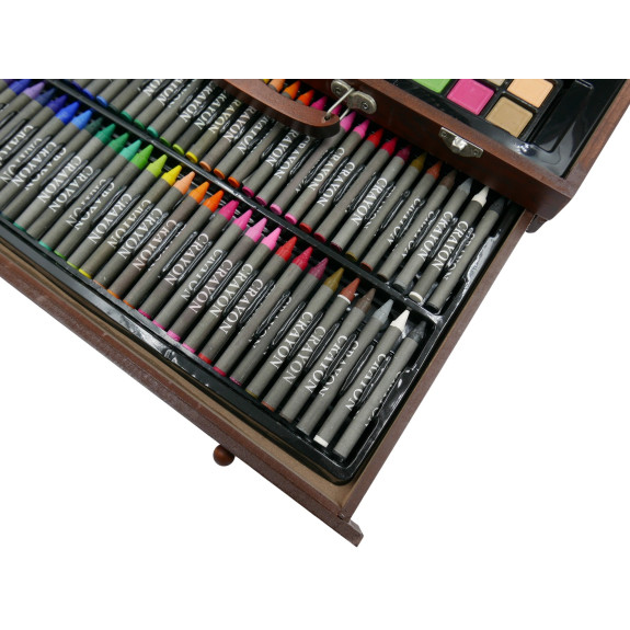 ZESTAW ARTYSTYCZNY 143 EL. DREWNO - E01814