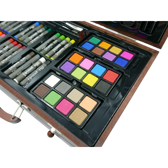 ZESTAW ARTYSTYCZNY 143 EL. DREWNO - E01814