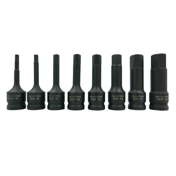 KLUCZE NASADOWE UDAROWE HEX IMBUS 8 SZT. - FT5191