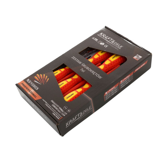 ŚRUBOKRĘTY IZOLOWANE - 7 EL. - KD10905