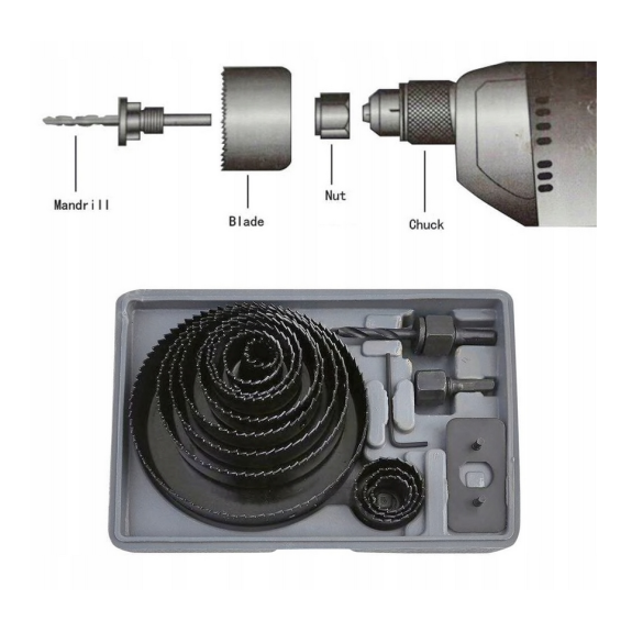 OTWORNICE DO DREWNA - 16 SZT. - E02081