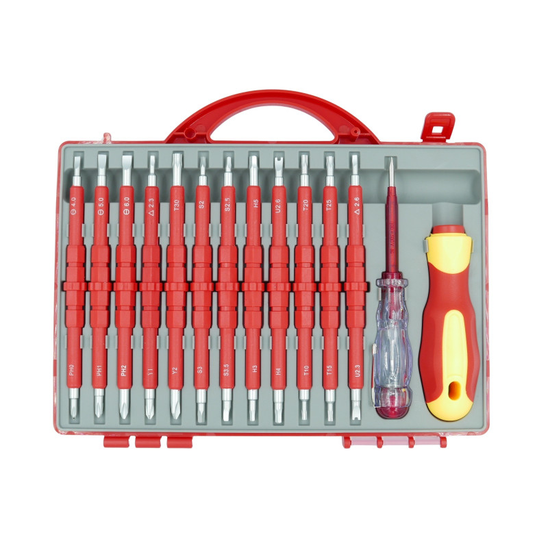 ŚRUBOKRĘTY IZOLOWANE-WAL. 26 SZT. - E02082