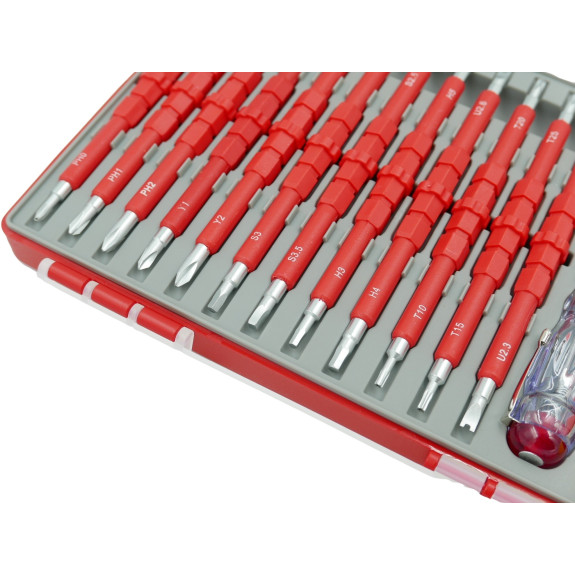 ŚRUBOKRĘTY IZOLOWANE-WAL. 26 SZT. - E02082