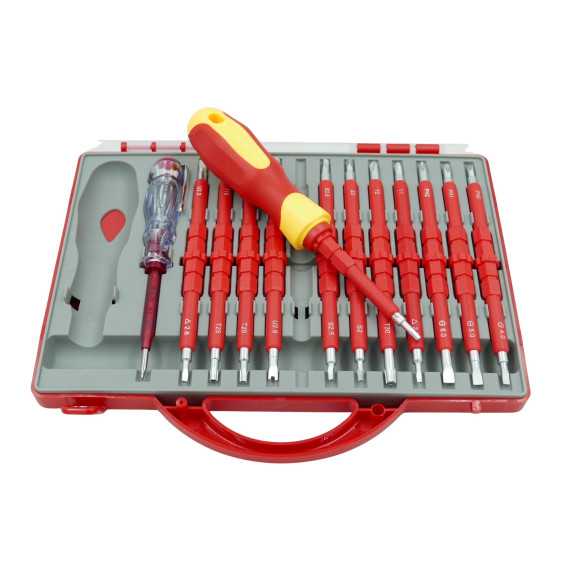 ŚRUBOKRĘTY IZOLOWANE-WAL. 26 SZT. - E02082