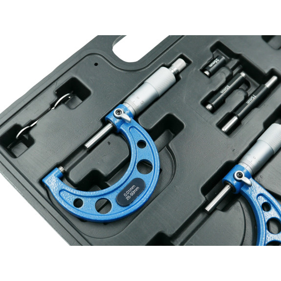 MIKROMETRY 0-100 MM ZESTAW WALIZKA - E00404