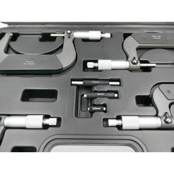 MIKROMETRY 0-100 mm ZESTAW WALIZKA PVC - IV00100