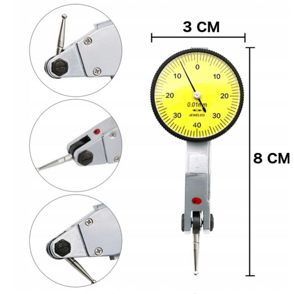 CZUJNIK DIATEST 0.8/0.01 mm - ZEGAR 30 mm - E00035