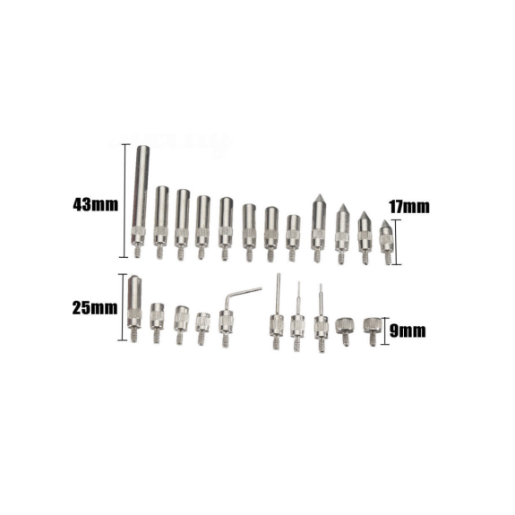 KOŃCÓWKI DO CZUJNIKA ZEGAR.-22 SZT. S11600