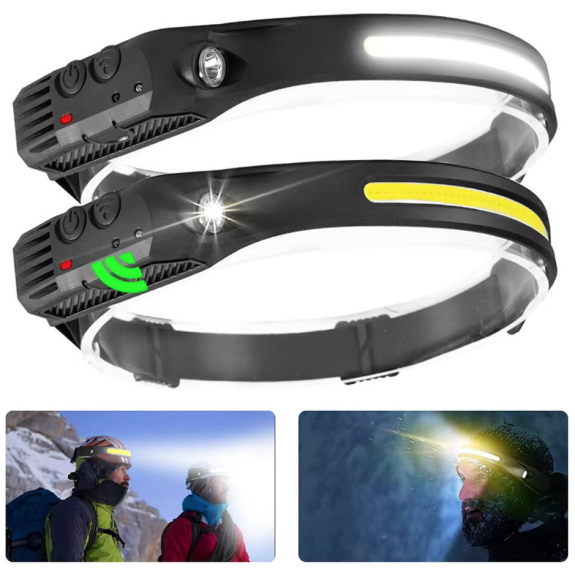 LATARKA CZOŁOWA COB CZUJNIK RUCHU - E01784