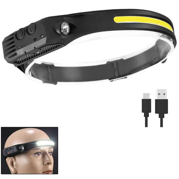 LATARKA CZOŁOWA COB CZUJNIK RUCHU - E01784