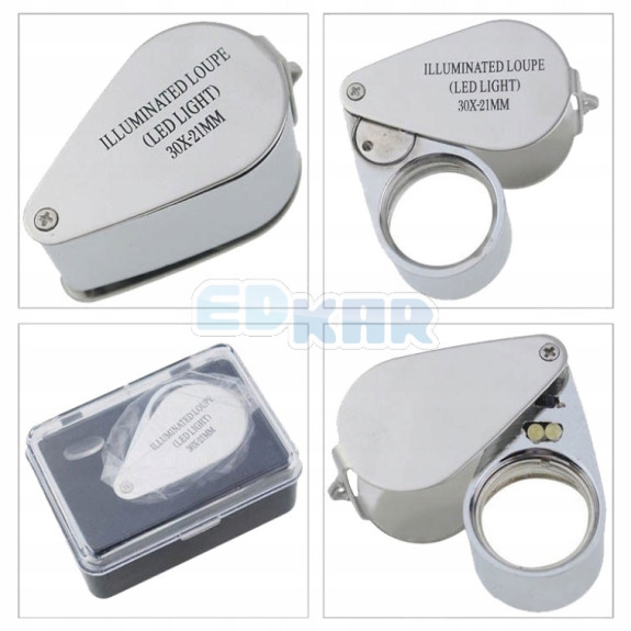 LUPA 30x 21 MM LED - MG21007 - E00143