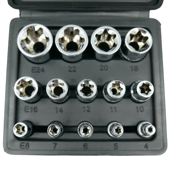 KLUCZE NASADOWE TORX 14 EL. - E01749