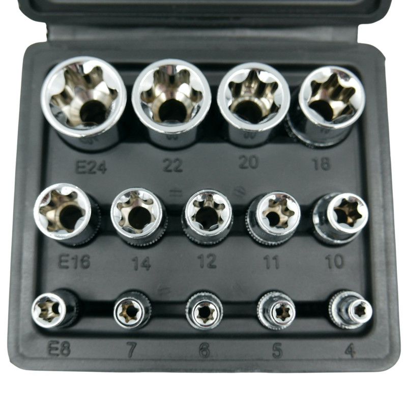 KLUCZE NASADOWE TORX 14 EL. - E01749