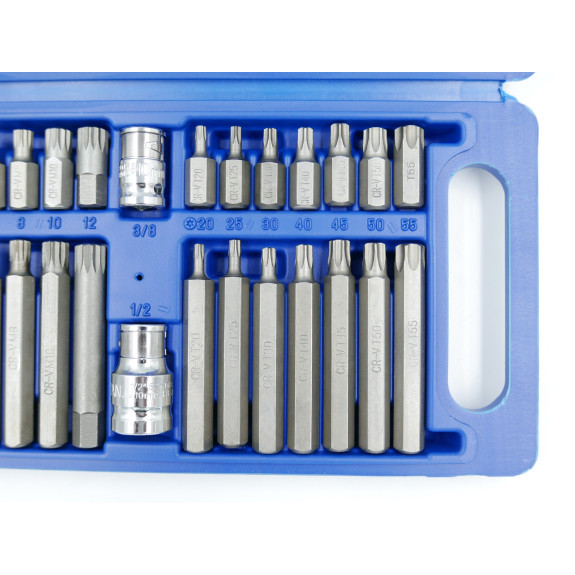 KLUCZE IMBUS TORX - 40 EL. PCV BOX - E01750