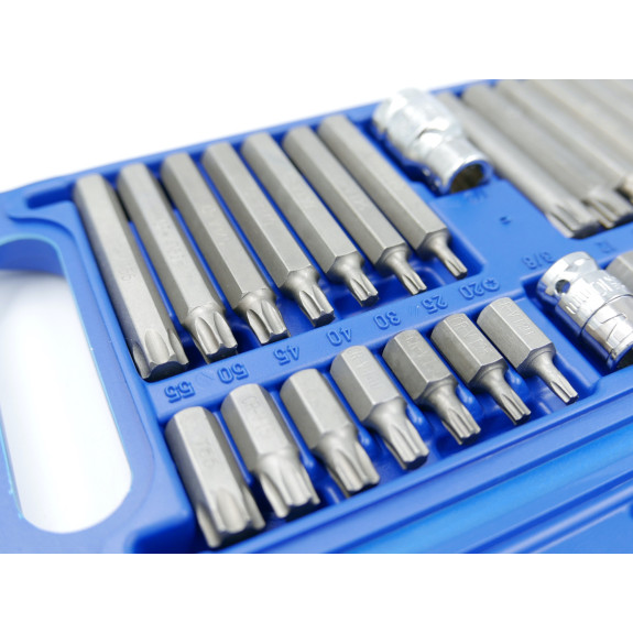 KLUCZE IMBUS TORX - 40 EL. PCV BOX - E01750