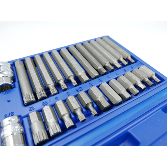 KLUCZE IMBUS TORX - 40 EL. PCV BOX - E01750