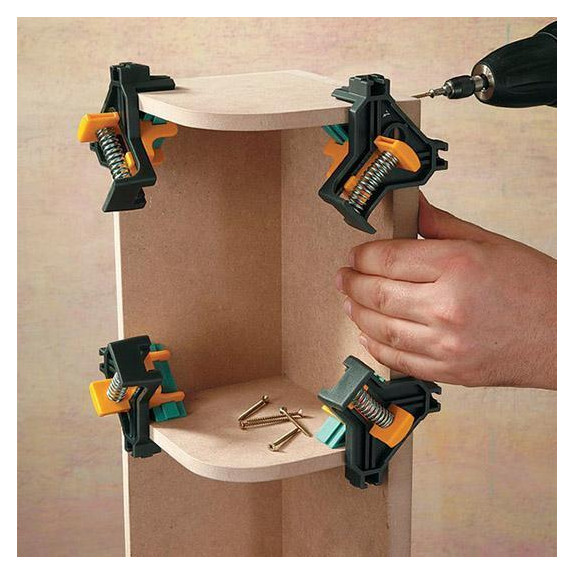 ŚCISKI KĄTOWE DO DREWNA 4 SZT. - E01751