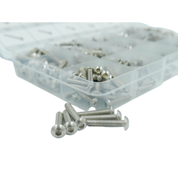 ŚRUBY ZE STALI NIERDZEWNEJ IMBUS 440 SZT. - E01773