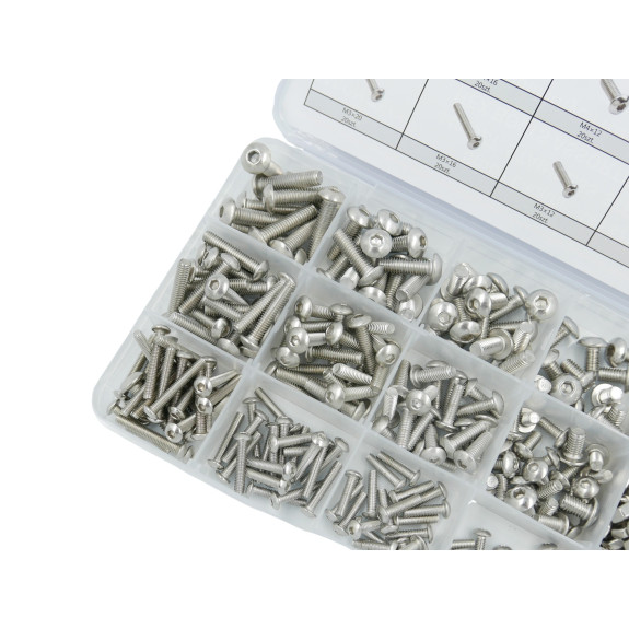 ŚRUBY ZE STALI NIERDZEWNEJ IMBUS 440 SZT. - E01773