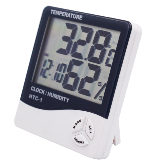 TERMOMETR ELEKTRONICZNY Z ZEGAREM HTC-1 - E01804