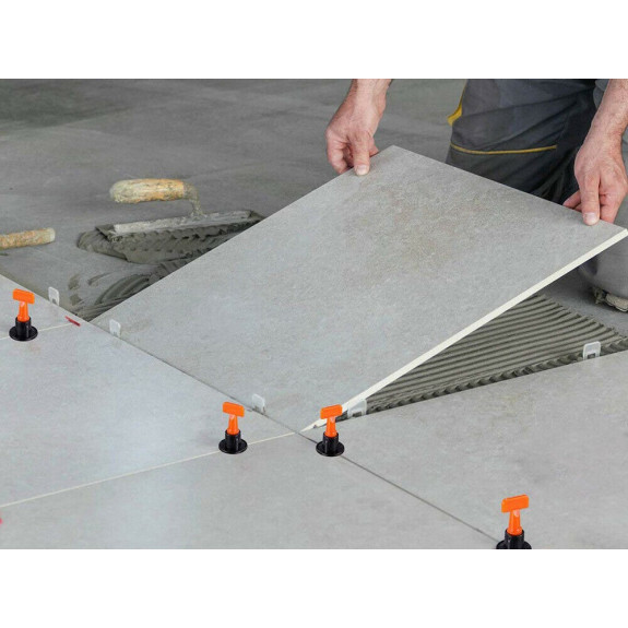 ZESTAW DO POZIOMOWANIA PŁYTEK 100 SZT. - E01803