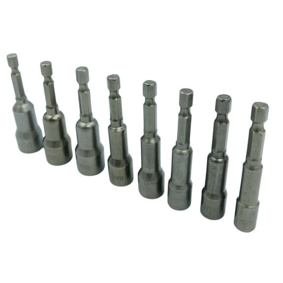 KLUCZE NASADOWE MAGNETYCZNE 8 SZT.6-13 mm - E01900