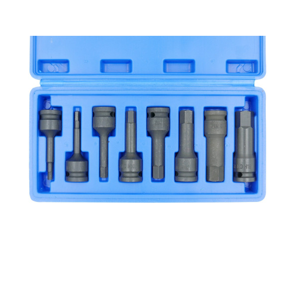 KLUCZE NASADOWE UDAROWE HEX IMBUS 8 SZT. - E01914