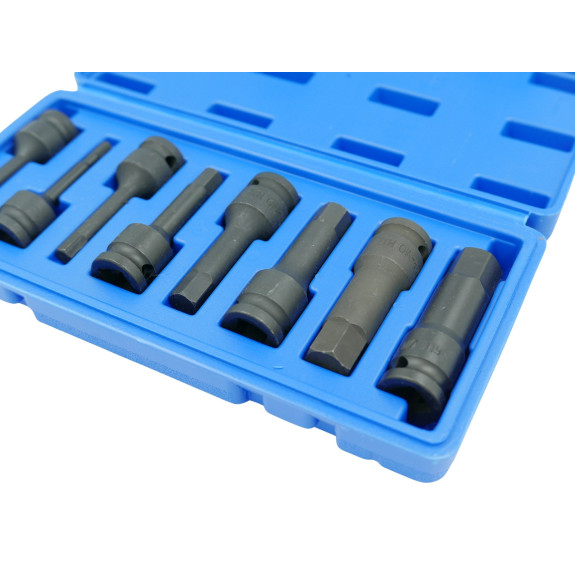 KLUCZE NASADOWE UDAROWE HEX IMBUS 8 SZT. - E01914