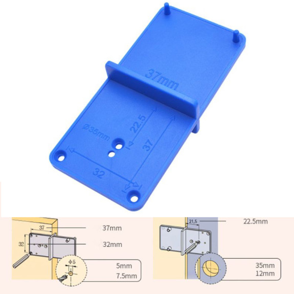 SZABLON DO MONTAŻU POD ZAWIAS MEBLOWY - E02087