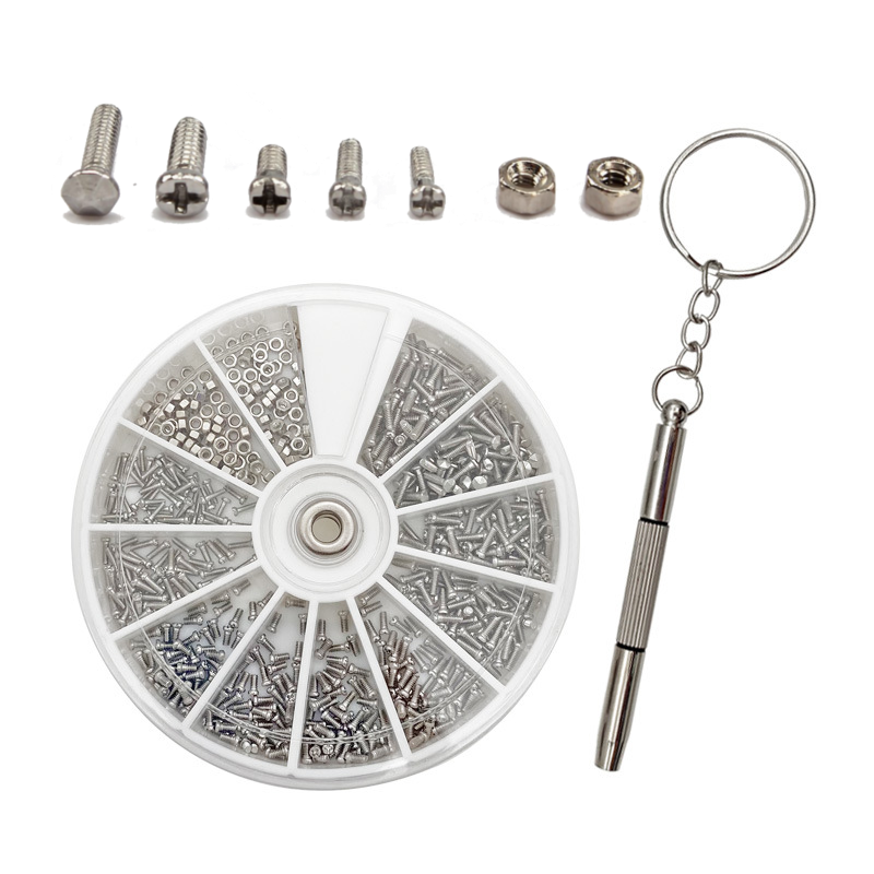 ŚRUBKI DO ZEGARKÓW I OKULARÓW 1000szt. - E01909