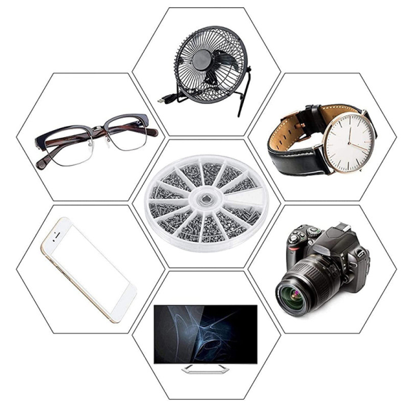 ŚRUBKI DO ZEGARKÓW I OKULARÓW 1000szt. - E01909